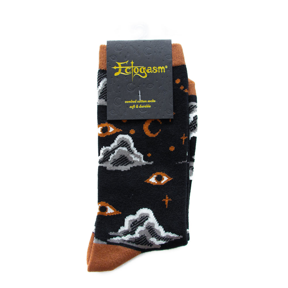Cool, artsy crew socks for men designed by Ectogasm. 