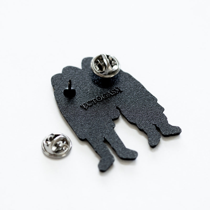 An alternative fashion ghost lapel pin brooch by Ectogasm. 