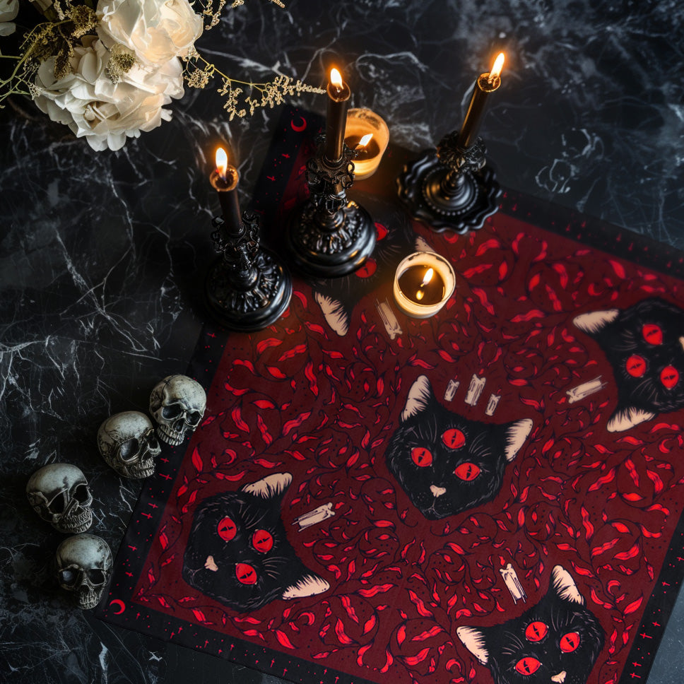 Ritual table cloth for witch aesthetic vibes.