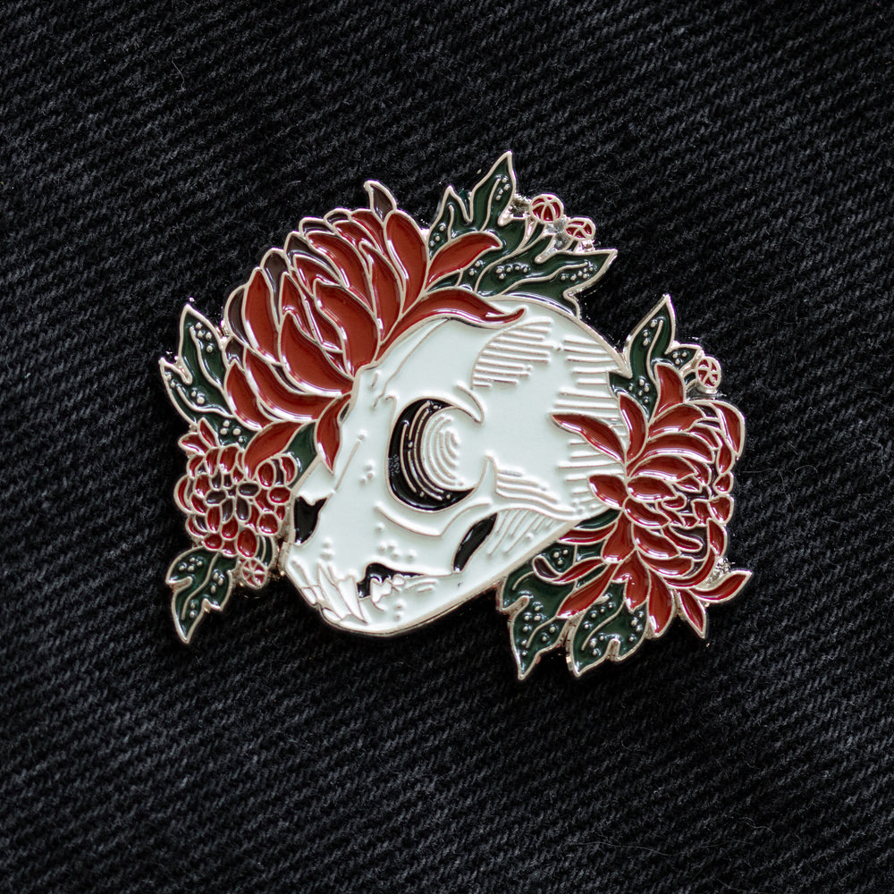 A witchy lapel pin brooch for women. 