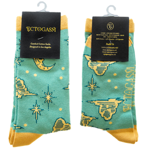Cool witchy socks for dark boho fashion. 
