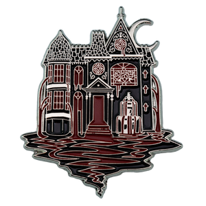 Ectogasm haunted mansion enamel pin. 