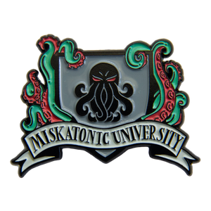 Ectogasm Mistaktonic University funny H.P. Lovecraft enamel pin. 
