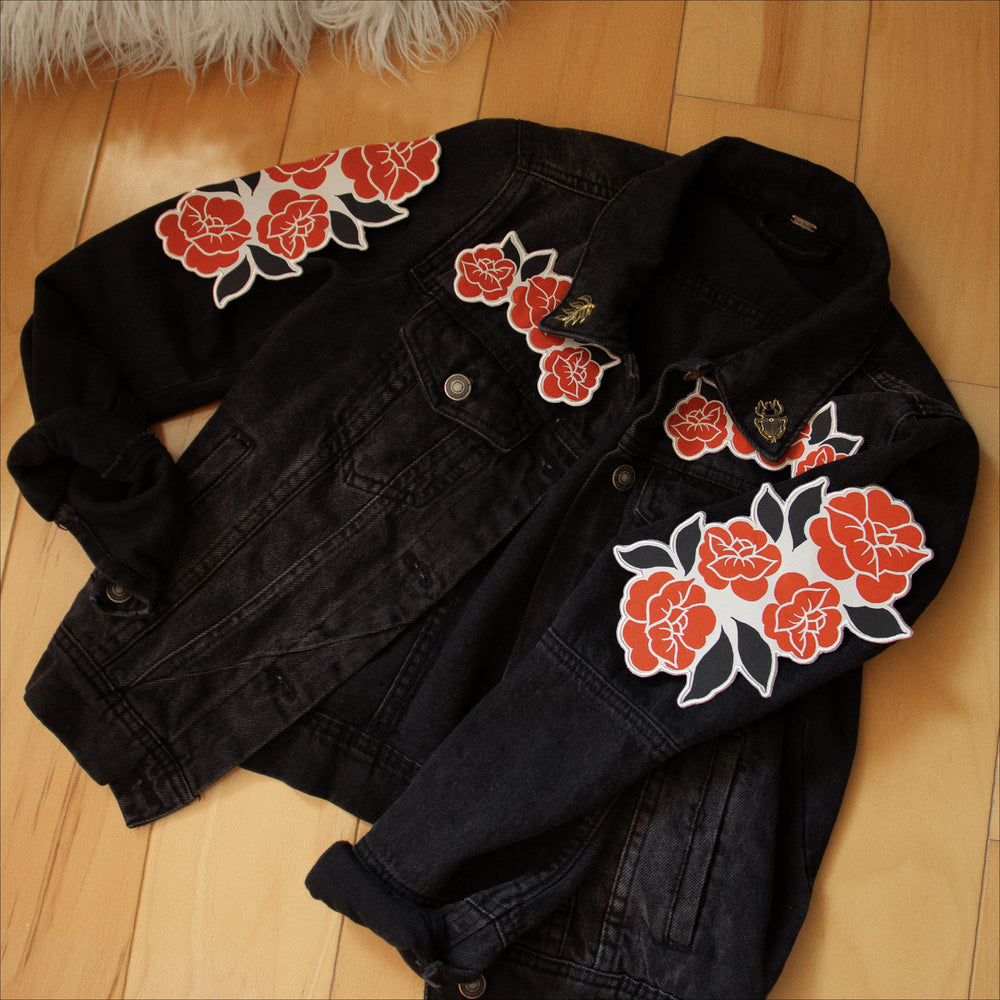 Roses Patch Set in Red