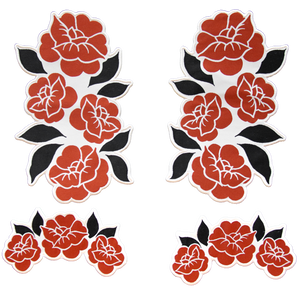 Roses Patch Set in Red