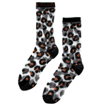 Ectogasm punk rock leopard print socks for cool alternative fashion. 