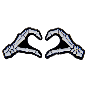 Ectogasm skeleton heart hands for edgy goth and alternative fashion.