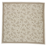 An Ectogasm square cloth printed with moths, moons, and flowers. Can be used as an altar cloth, bandana, or wall art. 